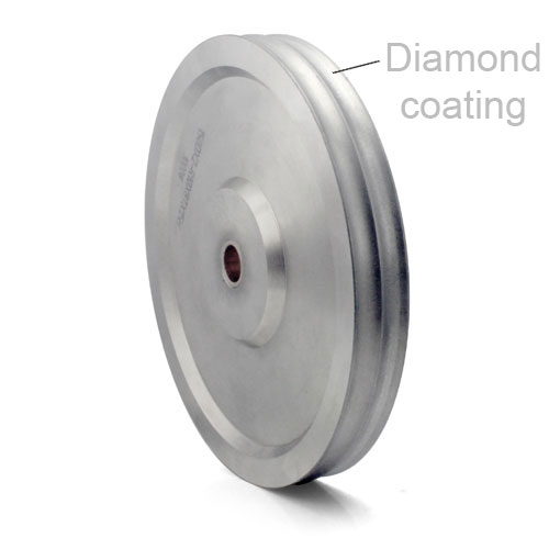 diamond coated satin wheel