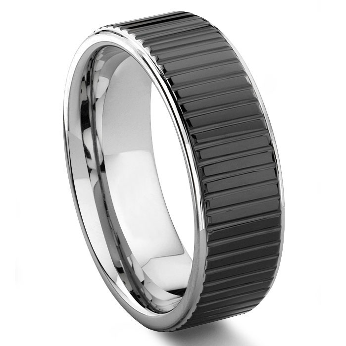 PREMIER COIN EDGE Tungsten Wedding Band Ring
