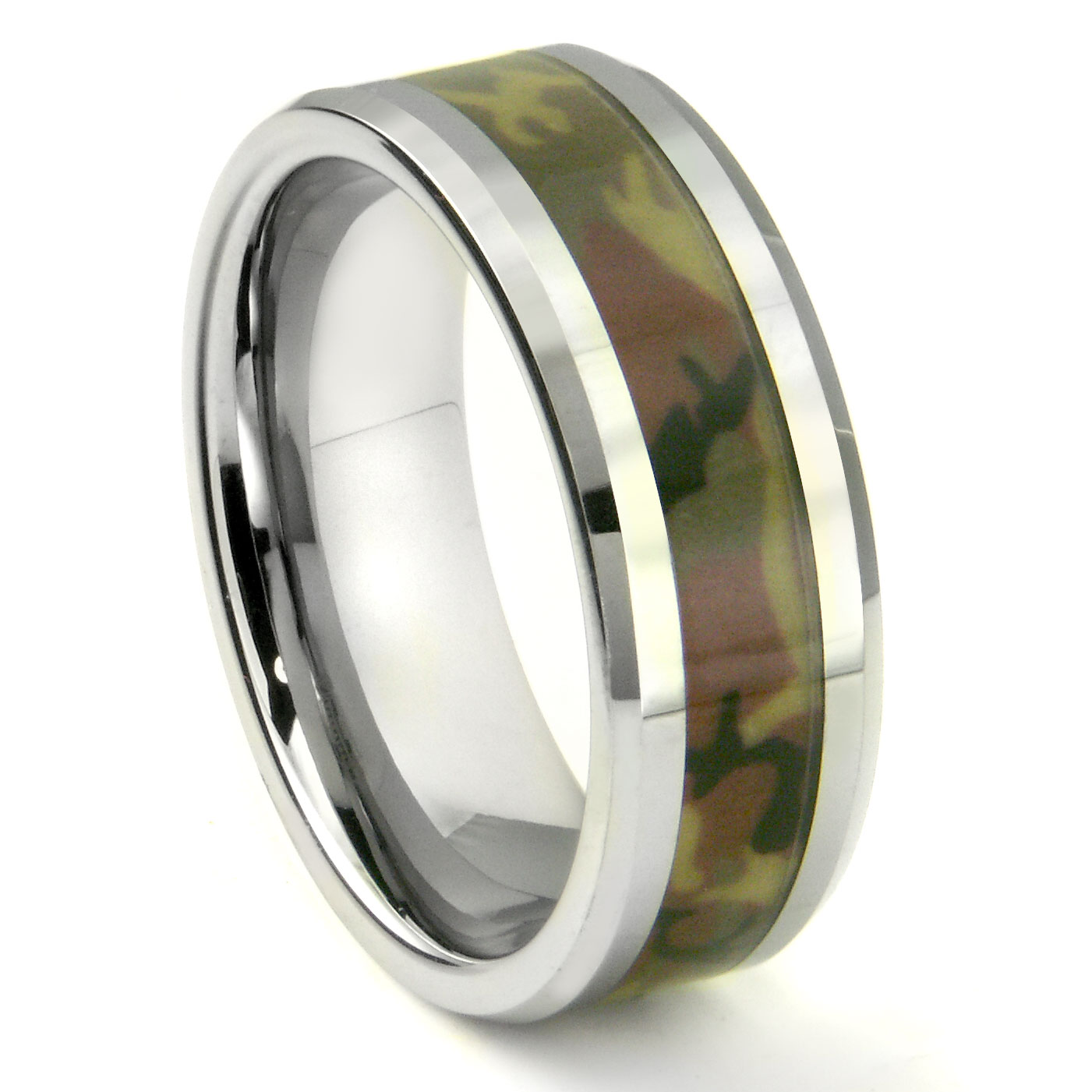 Mens tungsten carbide wedding ring