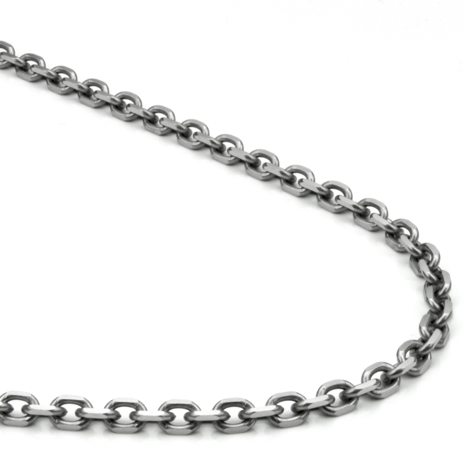 Men's Stainless Steel Necklace Titanium Necklace Chain 2mm-4mm