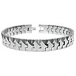SUPRANO Tungsten Carbide Men's Link Bracelet
