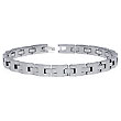 NIRO Tungsten Carbide Men's Link Bracelet
