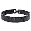 Black Tungsten Carbide Men's Link Bracelet