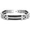 Men's Titanium Long Black Cable Link Bracelet