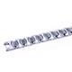 Stainless Steel Tungsten Carbide Link Bracelet
