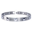 Titanium Tungsten Carbide Men's Link Bracelet