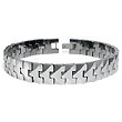 SUPRANO Tungsten Carbide Men's Link Bracelet