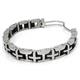 Stainless Steel Rubber Men's Bike Link Bracelet