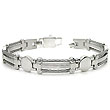 Stainless Steel Double Cable Men's Bracelet