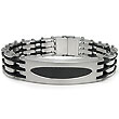 Stainless Steel Carbon Fiber Bracelet