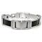 Stainless Steel Black Carbon Fiber Men's Bracelet