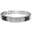 Stainless Steel Carbon Fiber Men's Bracelet