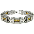 Titanium Golden Cable Link Bracelet