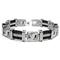 Men's Titanium Black Cable Link Bracelet