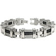 Men's Black Titanium Cable Link Bracelet