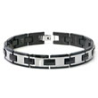Tungsten Carbide Men's Black Link Bracelet