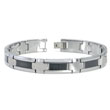 Tungsten Carbide Carbon Fiber Inlay Men's Bracelet