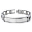 COLIBRI PRIME Stainless Steel Silver Inlay ID Bracelet