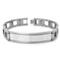 COLIBRI PRIME Stainless Steel Silver Inlay ID Bracelet