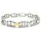 Nitrogen 14K Gold Stainless Steel Mens Bracelet