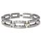 Titanium Men's Mechanic Link Bracelet w/ 14K Gold Screws