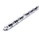 COLIBRI ELEMENT Stainless Steel Leather Diamond Bracelet