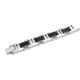 COLIBRI Stainless Steel Black Rubber ID Bracelet