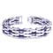 COLIBRI Stainless Steel Purple Resin Bracelet