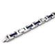 COLIBRI Stainless Steel Arctic Bluewood Mother of Pearl Bracelet