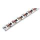 COLIBRI INFERNO Stainless Steel & Wood Bracelet