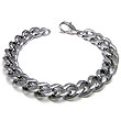 Nitrogen Stainless Steel Curb Link Men's Bracelet