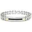 Nitrogen 14K Gold Stainless Steel Bicycle Link Bracelet