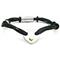 Nitrogen 14K Gold Stainless Steel Rubber Cord Heart Bracelet
