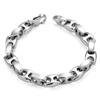 Stainless Steel Link Two-Tone Finish Men's Bracelet