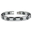 Tungsten Carbide Black Ceramic Men's Bracelet