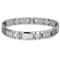 Tungsten Carbide White Carbon Fiber Inlay Men's Bracelet