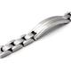 Titanium Silver Inlay Men's ID Bracelet
