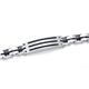 Stainless Steel Black Rope Cable Men's Bracelet