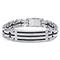 Stainless Steel Black Rope Cable Men's Bracelet