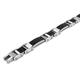 Stainless Steel Black Carbon Fiber Bracelet