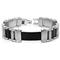 Stainless Steel Black Carbon Fiber Bracelet