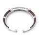 Stainless Steel & Oak Wood Men's Mechanic Cuff Bracelet