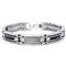 Stainless Steel Carbon Fiber Rope Cable Men's Bracelet