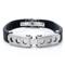 Stainless Steel Rubber Mechanic Men's Bracelet