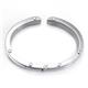 Stainless Steel Braided Leather Men's Cuff Bracelet