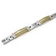 Titanium Golden Cable Link Bracelet w/ Screw Accent
