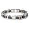 LAMBORGHINI Triple Red Stone Titanium Steel Bracelet