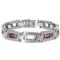 LAMBORGHINI Red White Red Titanium Steel Bracelet