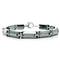 LAZLO Tungsten Carbide Men's Link Bracelet