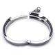 RACER Stainless Steel Carbon Fiber Cuff Bracelet